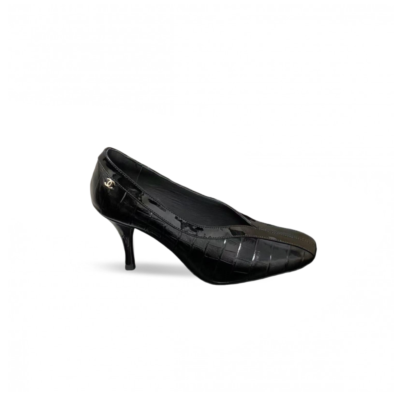 Ch**el patent leather high heels